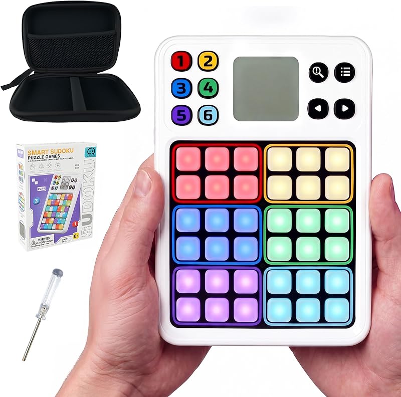 SMILESSKIDDO Smart Color Sudoku, Brain Teaser Electronic Puzzle Games