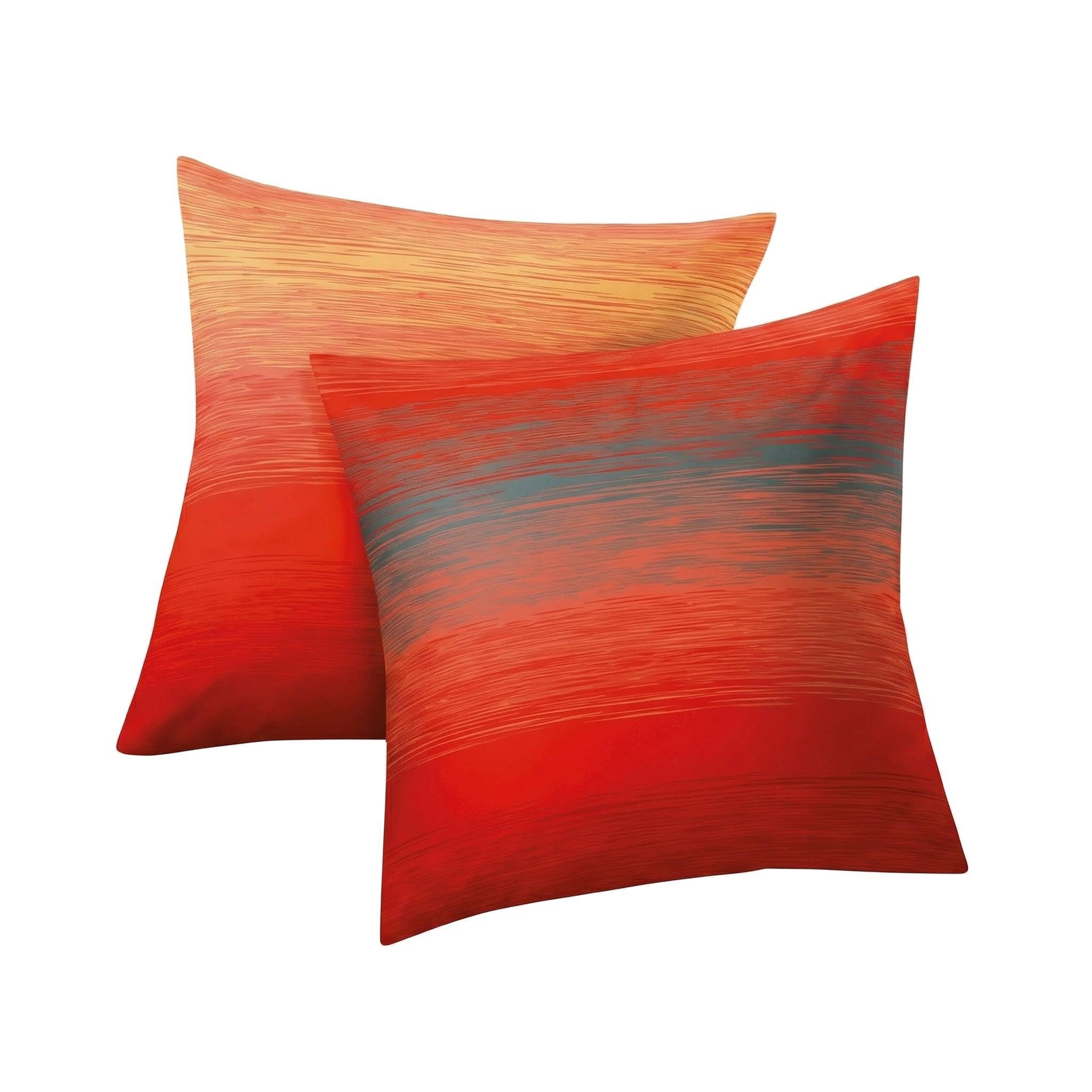 Kleine Wolke 6176455952 Bettwäsche Chicago, Maße: 135 x 200 cm und 80 x 80 cm, Farbe: Paprika