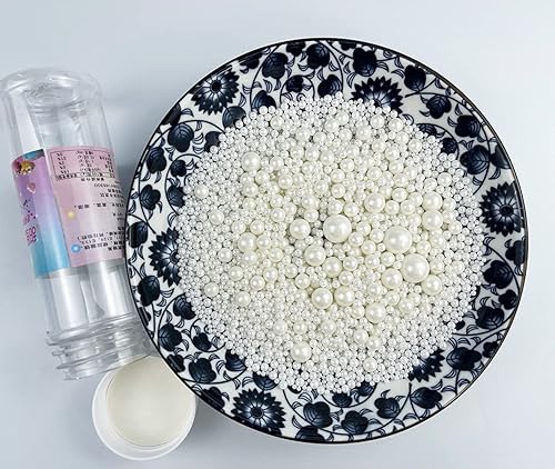 Miniatura 4 de Sprinkles Sugar Pearls 120 g 4.2 oz, magdalenas, mezcla de chispas para hornear Manvscakes Jimmies Cookie Crystal Decorating Nonpareils (blanco)