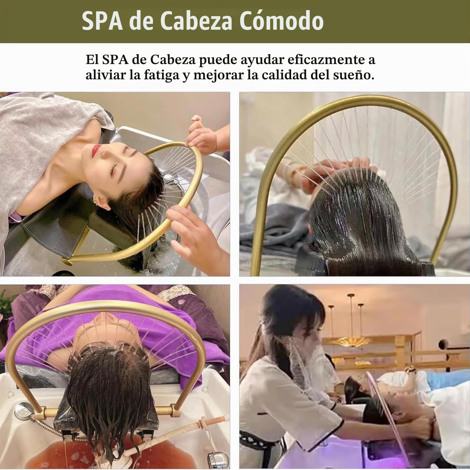 Cabezal De Lavado Extraíble para Salón De Belleza,Lavabo para Champú para Terapia De SPA con Termostato Inteligente Circulación De Agua,Lavabo Champú Circulación Agua con Tanque Agua 60 L