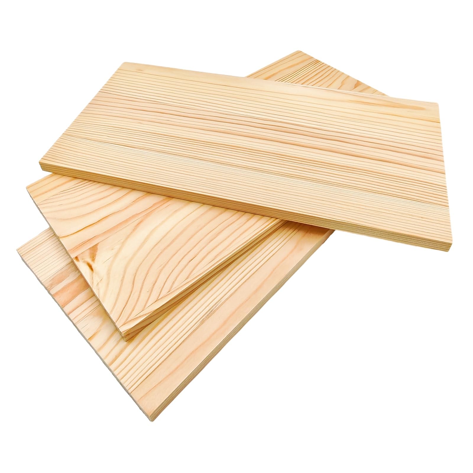3PCS Rectangle Wood Boards Unfinished Wood Blocks for Crafting, 30x15x1cm Blank Whittling Wooden Blocks for Carving,Painting & Burning — image 1