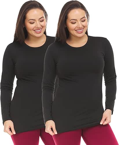 Thermajane Long Sleeve Thermal Shirts for Women Cold Weather, Womens