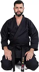 Kimono Karate/Ninjutsu/Hapkido Preto Lona Medium Canvas