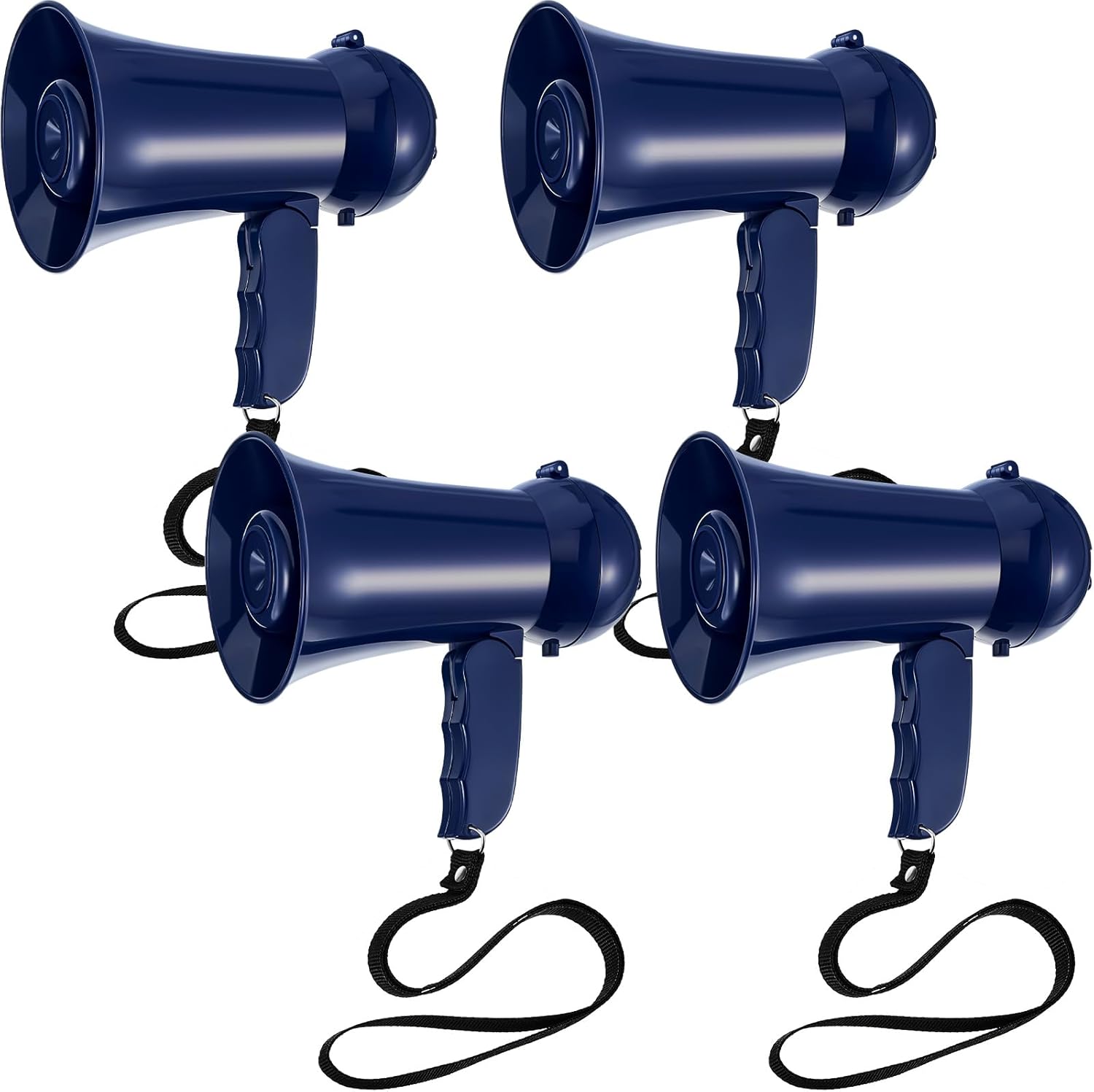 4 Pcs Mini Portable Megaphone Bullhorn with Siren Mini