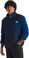 The North Face Men's Yumiori Quarter Zip Jacket | Lightweight Fleece Coat With Embroidered Logo, Secure Zip Chest Pocket