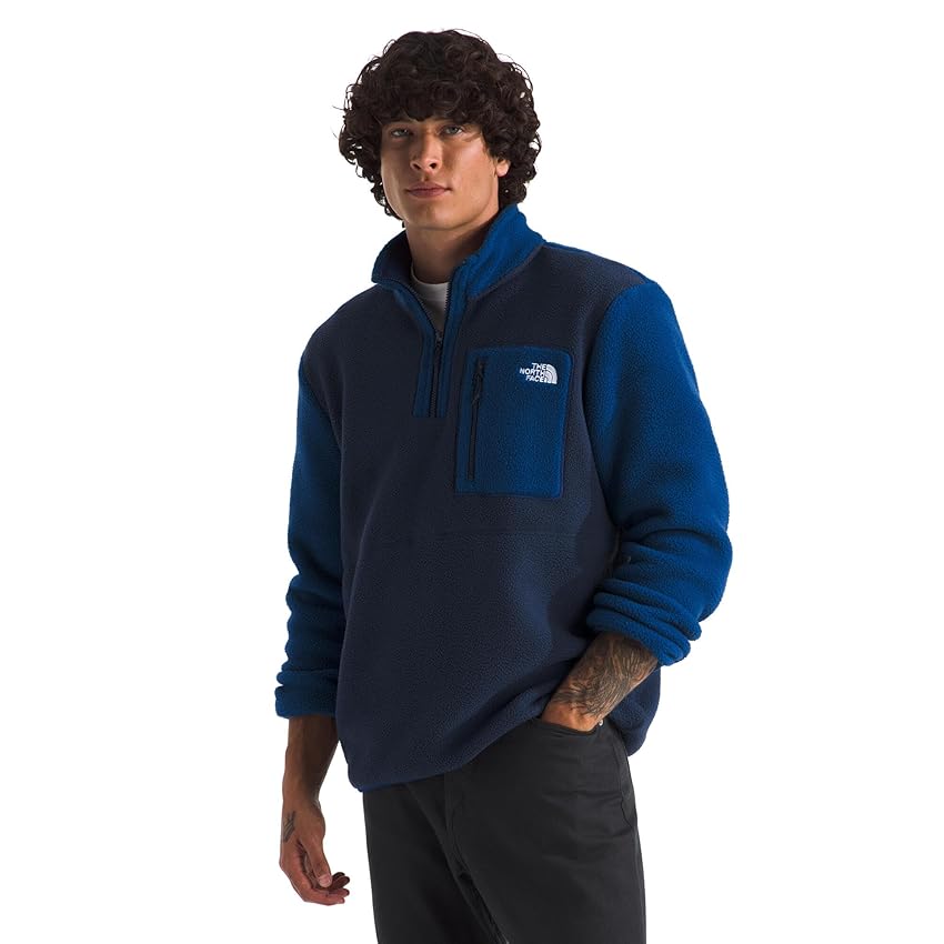 THE NORTH FACE NF0A883S8ZE M YUMIORI 1/4 Zip Maglia Lunga Uomo Summit Navy/Estate Blue Taglia L