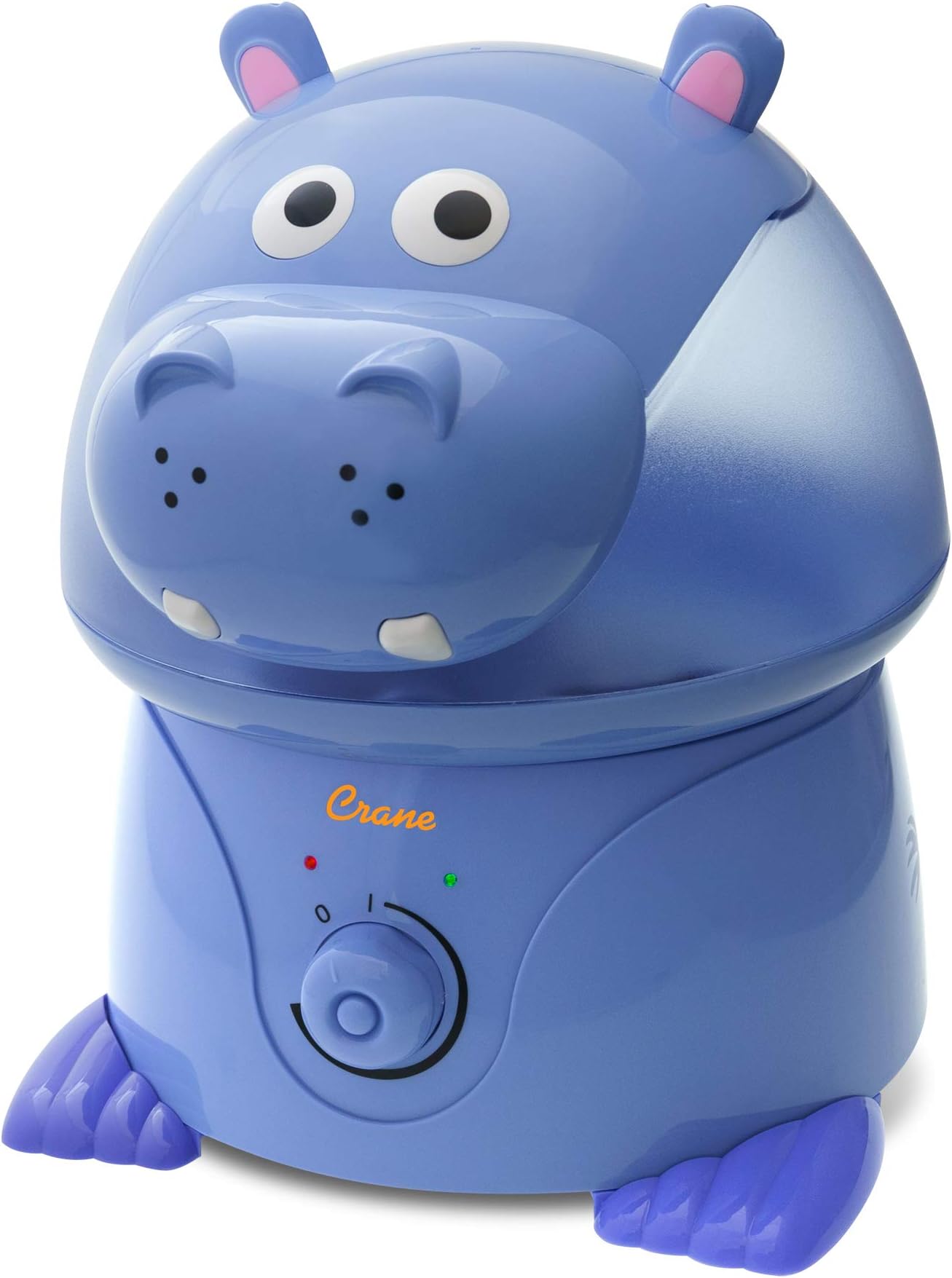 Animal Humidifier for Kids Bedroom, 1 Gal. Cool Mist Humidifier with Adjustable Settings, Optional Filter, Auto Shut-Off, Hippo