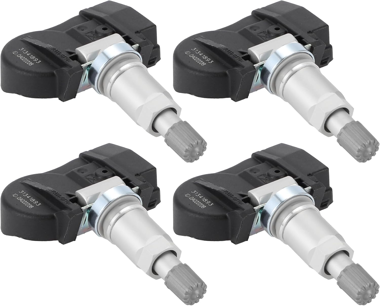 Tire Pressure Sensor for Volvo XC60 2010-2017 433MHz No.31341893/31341171 Tire Pressure Monitoring Sensor 4 Pc