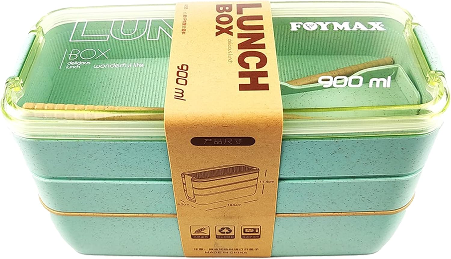 FOYMAX Bento Lunch Box for Adults Japanese Bento Boxes Reusable