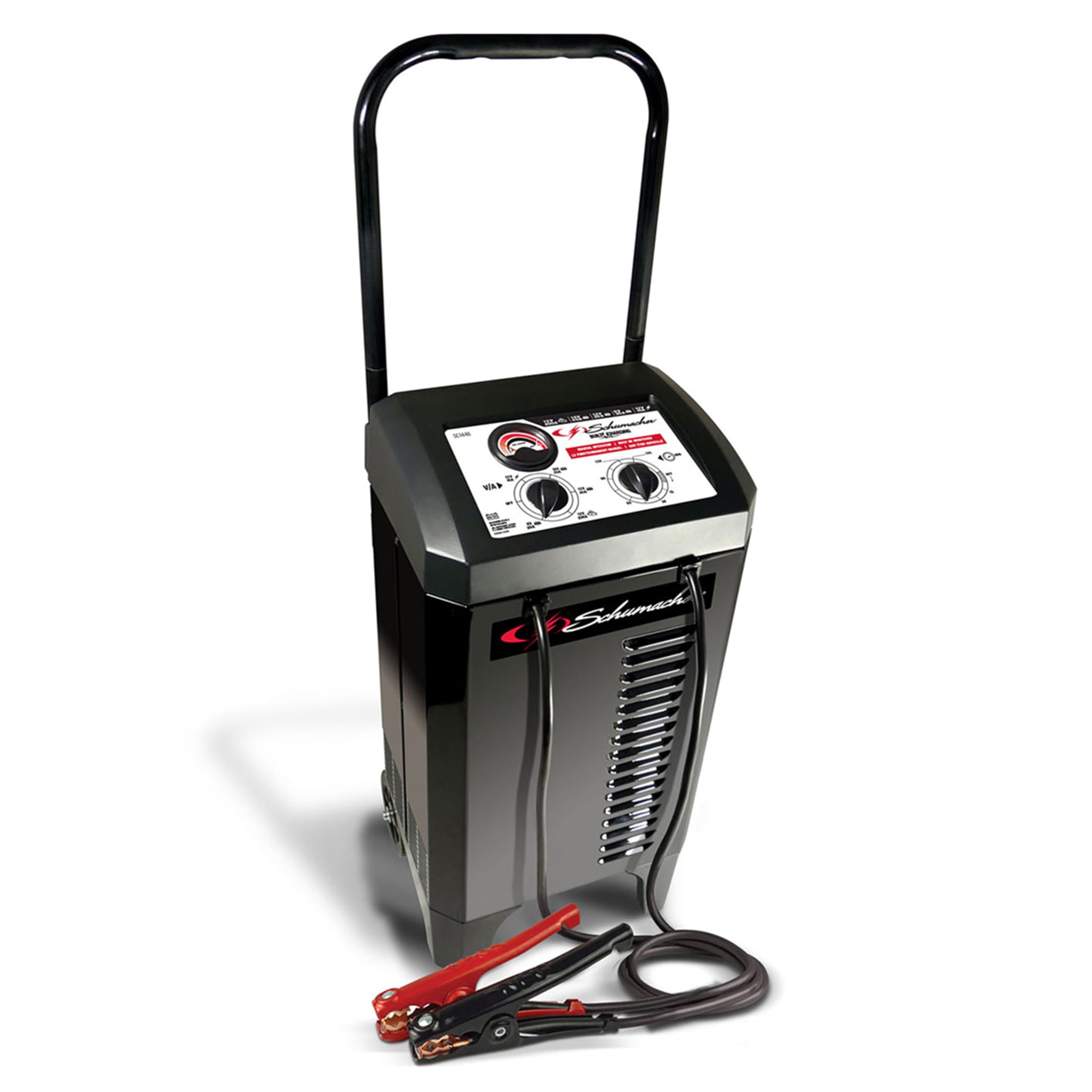 Photo 1 of Schumacher SC1574 225 Cranking Amp 6V/12V Manual Timer-Controlled Battery Wheel Charger and Jump Starter – for Car, SUV, Truck, and Boat – 135-Minute Timer – Analog Amp Meter