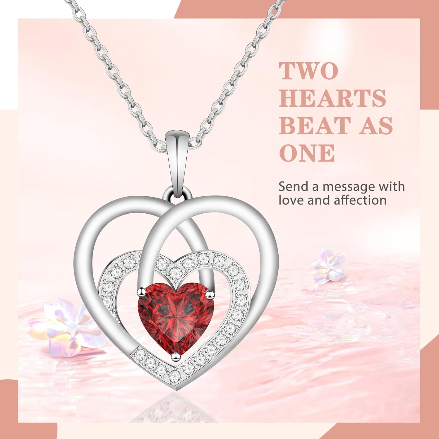 women's necklace 925 Sterling Silver Heart Necklace - Elegant pendant necklace - Heart Pendant for Birthday, Anniversary, Valentine's Day Gift - Thoughtful Gift for Wife, Mom, Girlfriend - Image 4