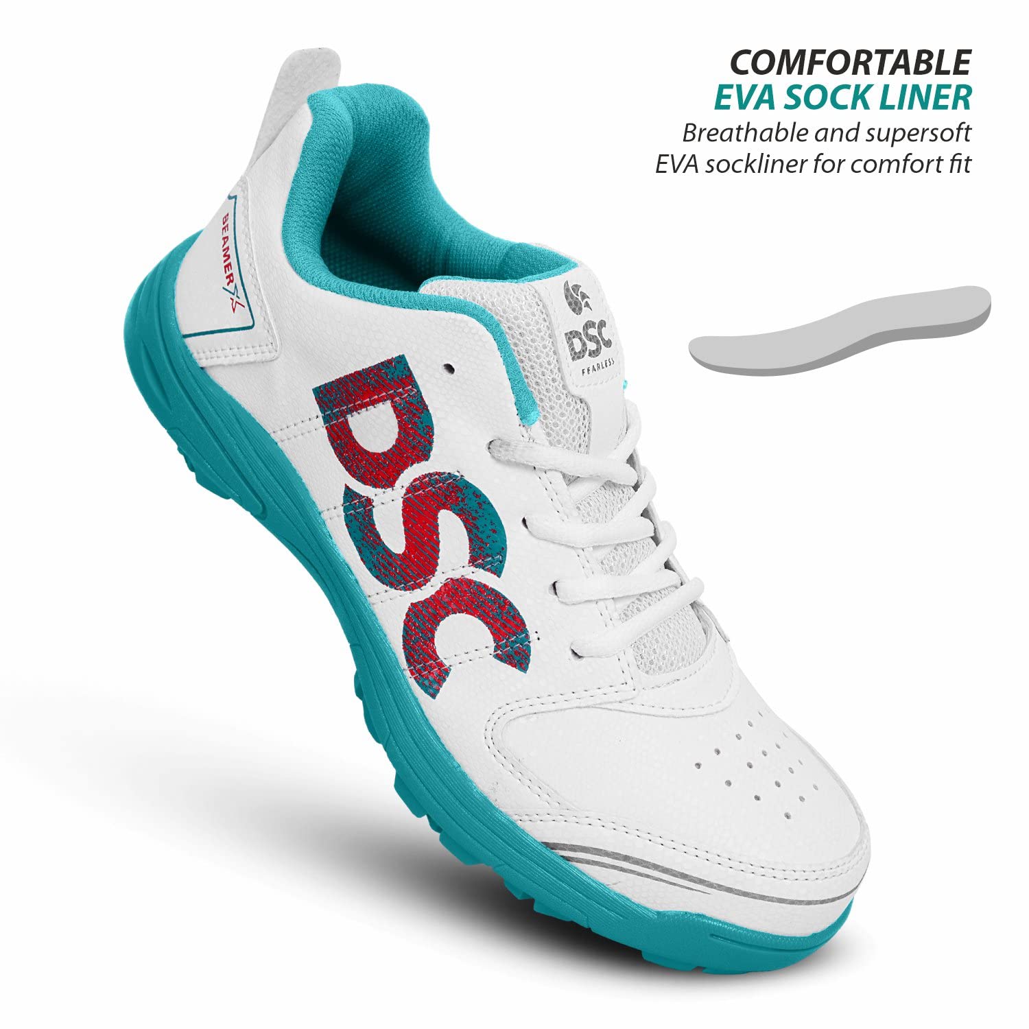 DSC Beamer X Cricket Shoes | for Men’s & Boys | Material: Polyvinyl Chloride | Lightweight & Highly Durable | Long Lasting Performance 2 71h8QFuWIyL. SL1500