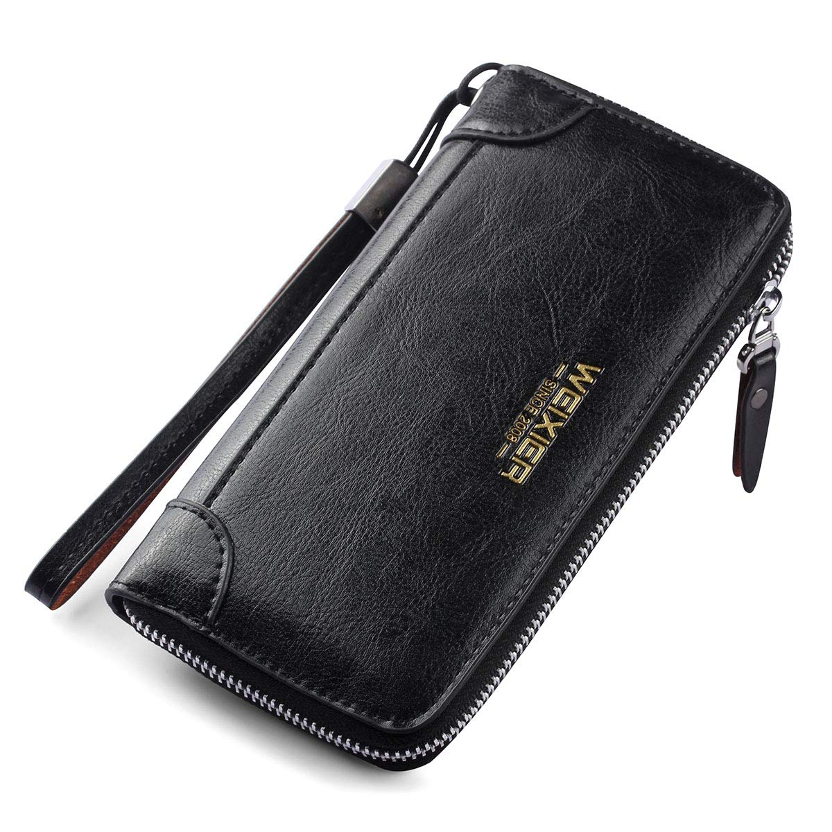 Large Wallet Clutch Long Leather Cellphone Purse Business Hand Cluth Bag Cell Phone Holster Creit Card Holder Card Lots Case Travel Wallet Gift for Men Women Father Husband Boyfriend