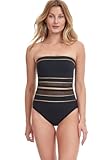 Women&apos;s Standard Black Gold One-Piece Swimsuit