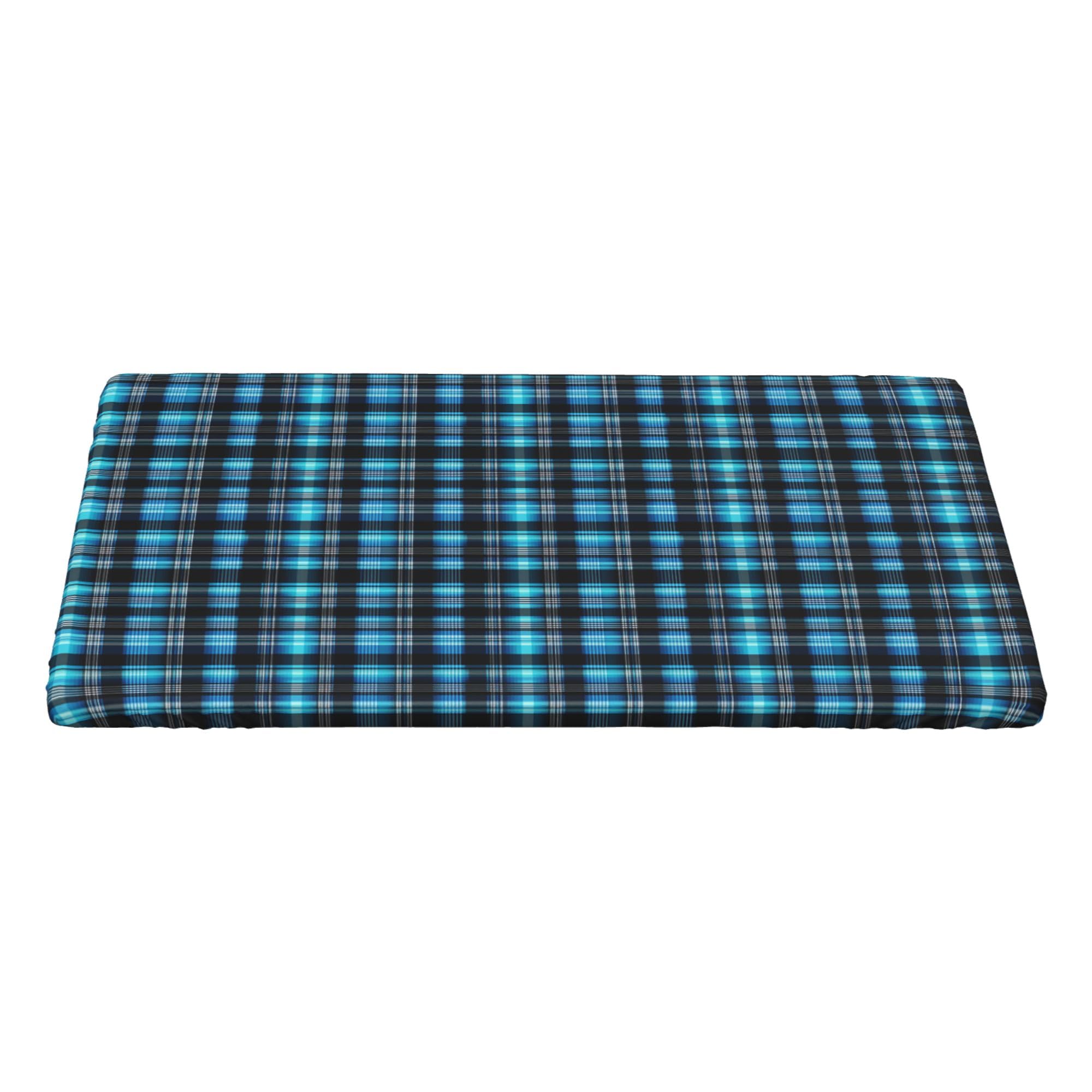 4FT Rectangle Fitted Table Cover, Tartan Plaid Rectangular Fitted Tablecloth Protector Fitted Table Cover Wipeable Table Cloth Cloth Tablecloths for Kitchen Dinning Tabletop Outdoor — image 1