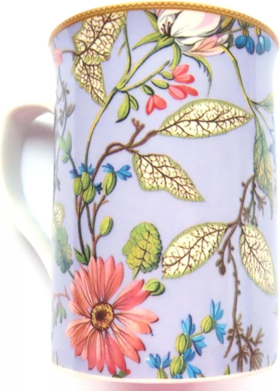 William Kilburn Mug Floral Design Fine China Gift Tableware Ceramic Beverage