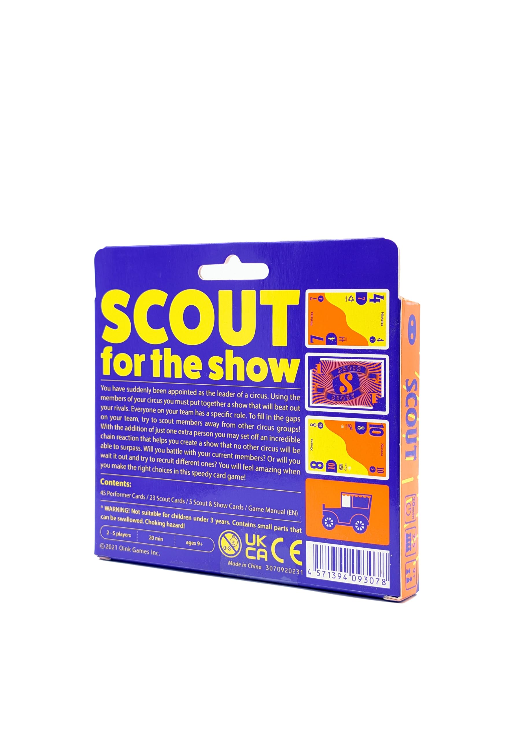 Oink Games Scout Tuckbox-Version, leicht zu erlernendes japanisches Strategie-Kartenspiel, für Spiel des Jahres, ab 9 Jahren | 2022 Spiel des Jahres Nominee, Origins Award Winner, Leiter-Klimmer-Tricktaker, 2-5 Spieler, 20 Minuten, ab 9 Jahren