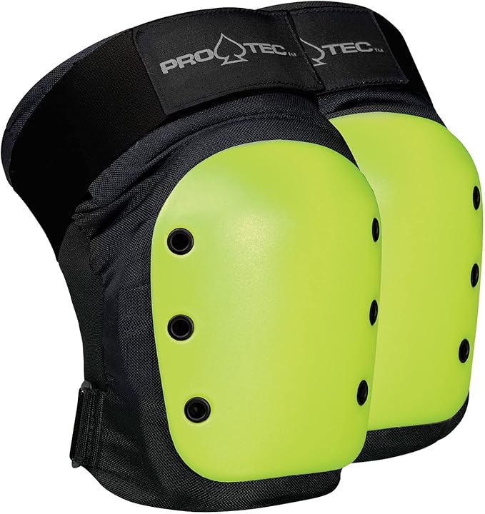 Protec Black/Yellow Rental Knee Pad (Junior) Skate And