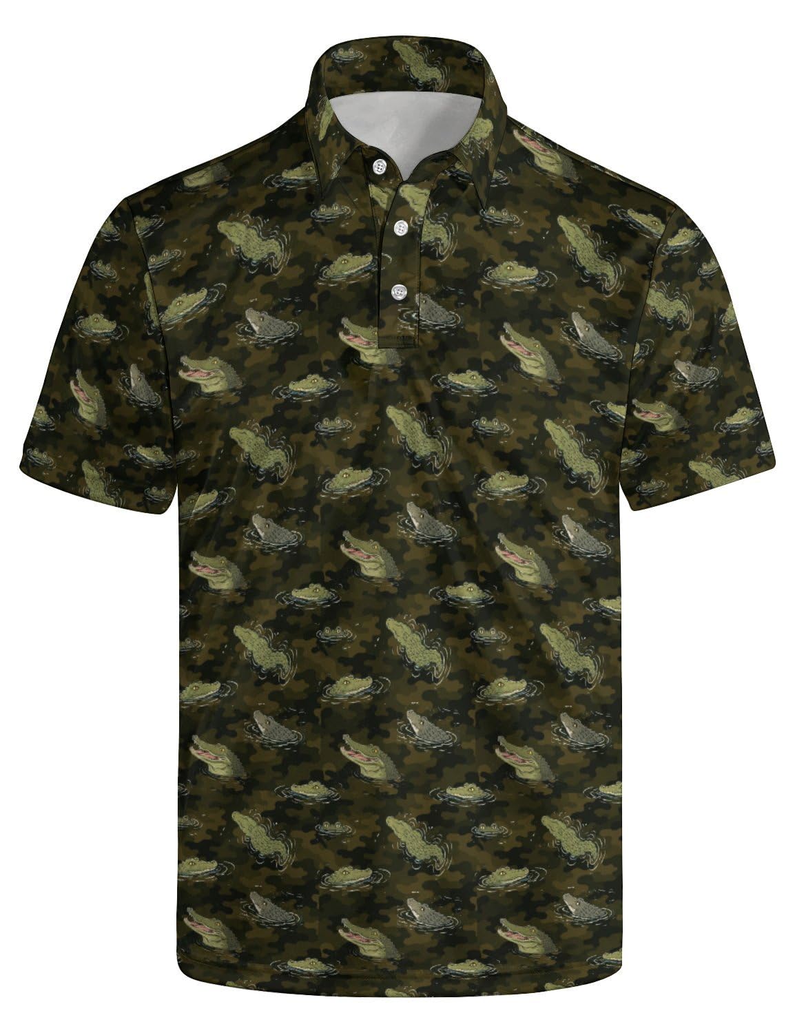 Men's Funny Golf Shirt Short Sleeve, Casual Polo Shirts for Men