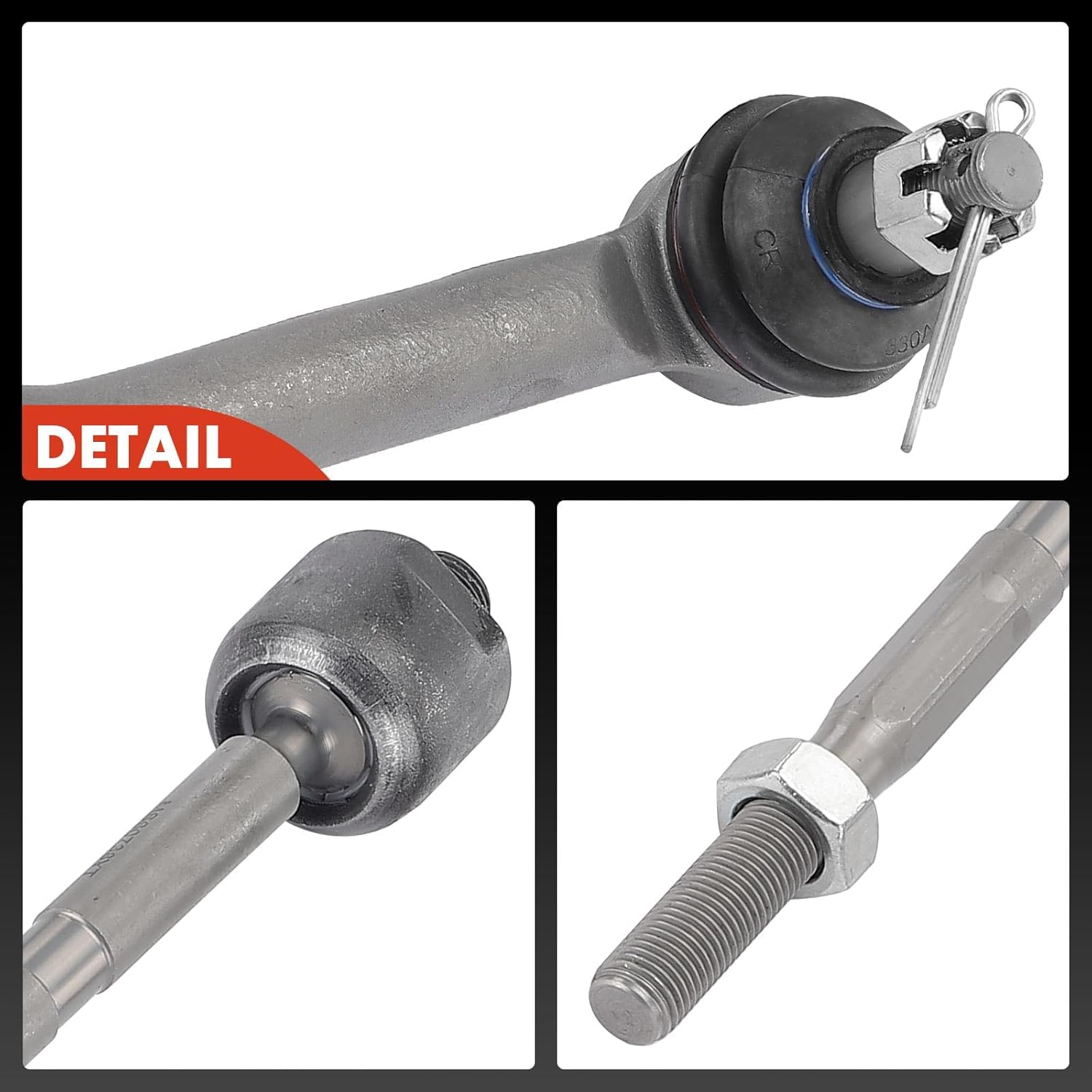 A-Premium Set of 4, Front Inner & Outer Tie Rod End Kit, Compatible with Honda Pilot 2016-2023, Ridgeline 2017-2023, Passport 2019-2023