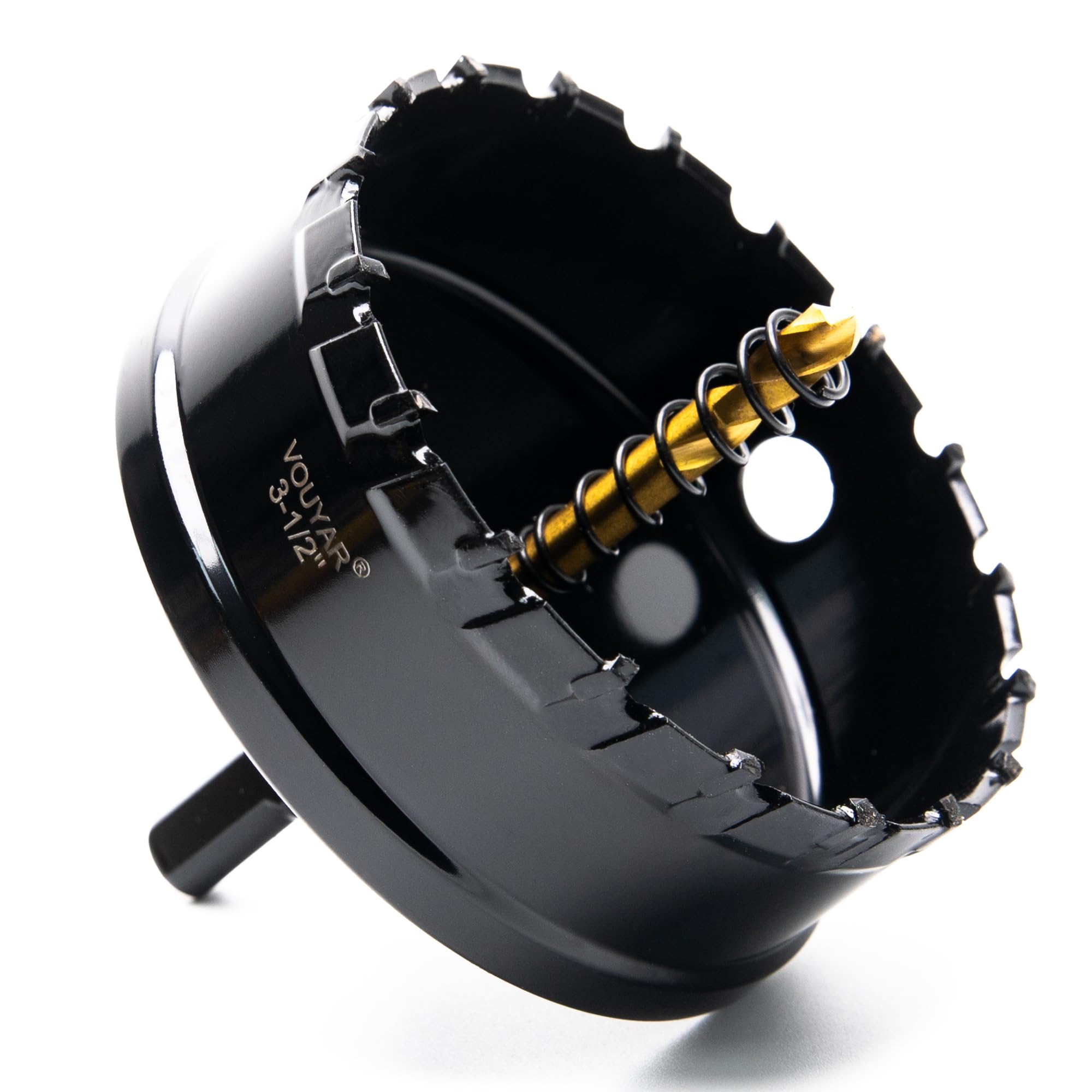 Vouyar 3.5" Tungsten Carbide Tipped Hole Saw Drill Bit for Hard Metal, 88.9mm Hole Cutter for Sheet Metal, Stainless Steel, Iron, Wood, Plastic