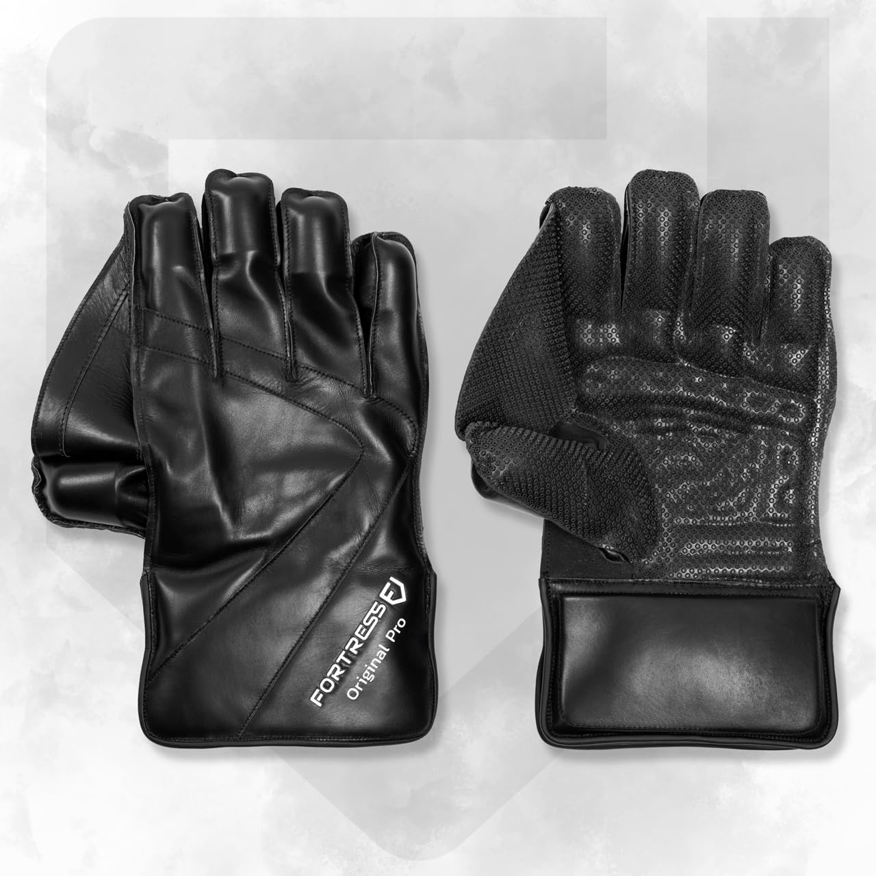 Fortress Original Pro Gants de Gardien de Guichet Noirs | Gants Confortables et Durables | 4 Options de Taille