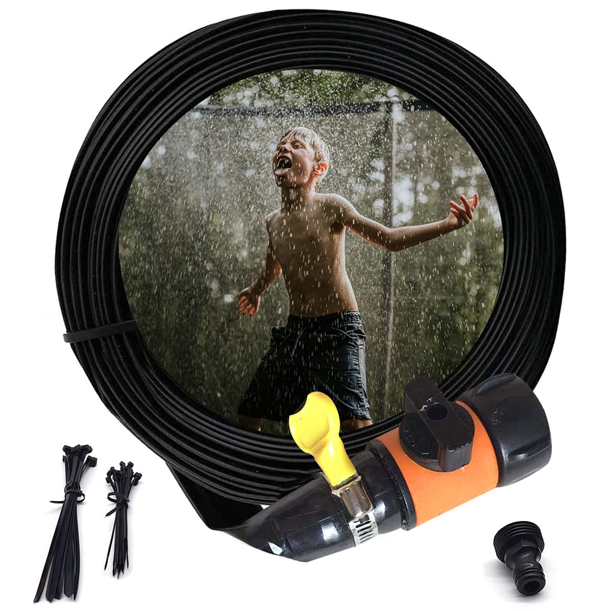 Buy ButyHome Orange Trampoline Sprinklers for Kids, Outdoor Water Play