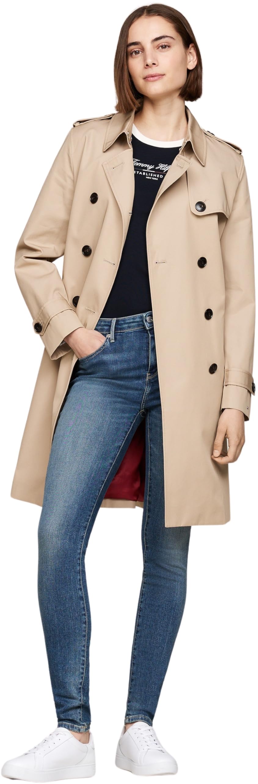 Tommy Hilfiger - Como Skinny RW Pat Ww0ww44120, Skinny Donna