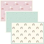 Hippypotamus Disposable Placemats Baby - Pack of 45 BPA Free Table Toppers for Kids and Toddlers - Extra Sticky Travel Mat for Restaurant (Nordic Animals)