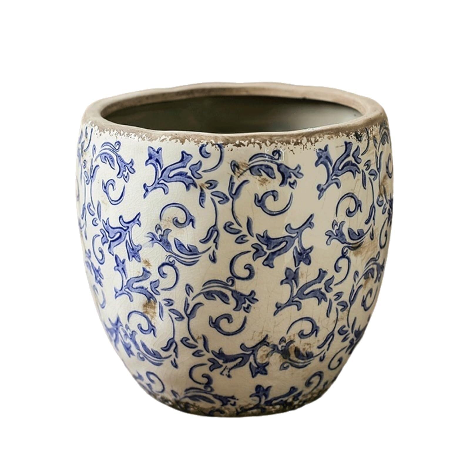 Doniczki na rośliny, doniczka ceramiczna, idealna do roślin pokojowych, idealna jako donica na rośliny, prezent dla miłośników roślin (19 cm)