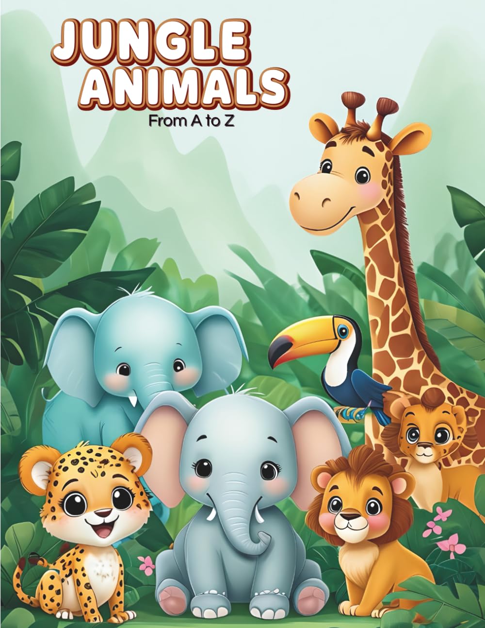 Jungle Animals from A to Z A Fun Alphabet Coloring Book for Kids: Jungle Animals from A to Z A Fun Alphabet Coloring Book for Kids (CD Creations A–Z Coloring Series)