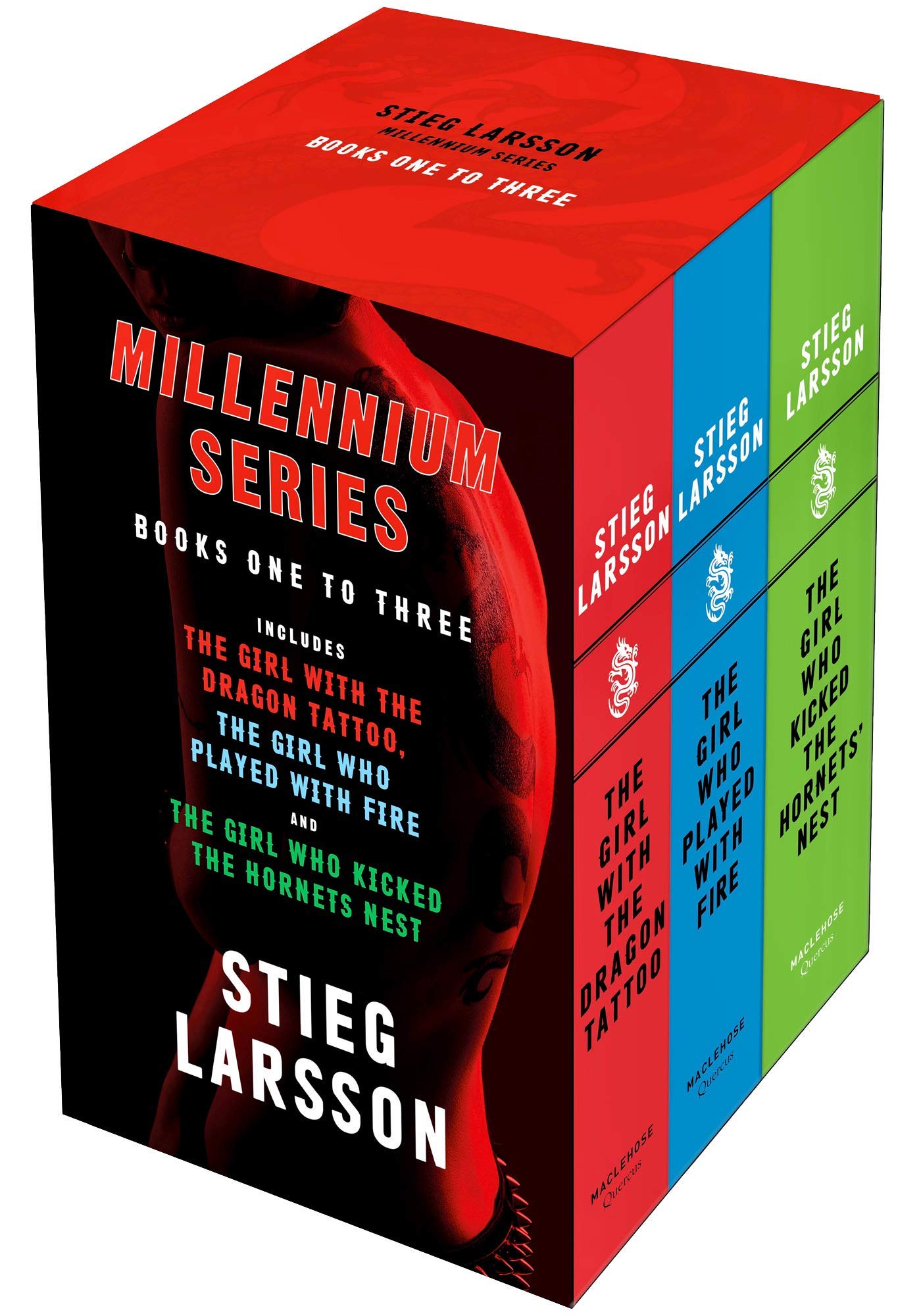 STIEG LARSSON 3 BOOK SET COLLECTION MILLENIUM TRILOGY SERIES THE GIRL WITH THE DRAGON TATTOO THE GIRL WHO PLAYED WITH FIRE & THE GIRL WHO KICKED THE HORNETS NEST Paperback