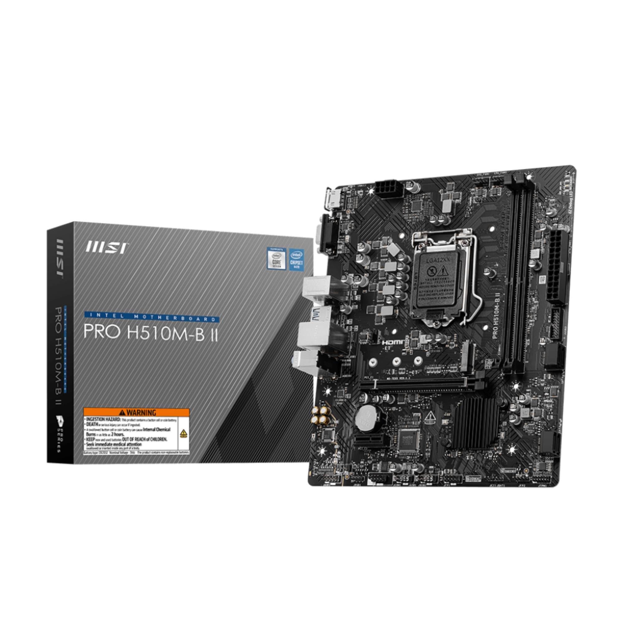 Ddr4 I5 10400f Motherboard Compatibility H510 Mb Msi Pro H510m Msi 