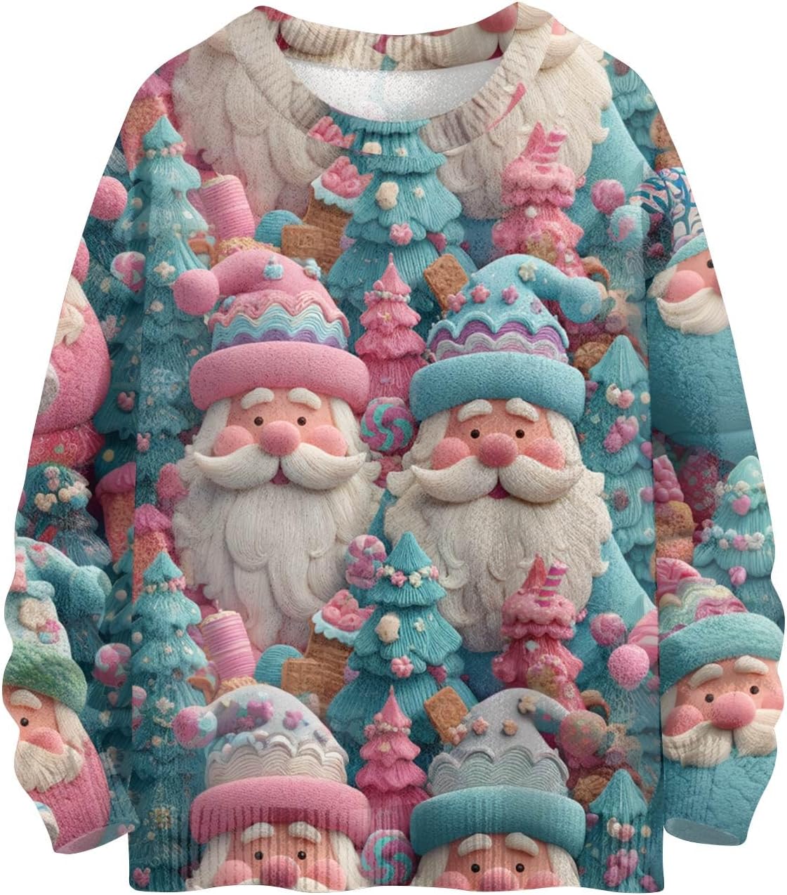 Womens Christmas Sweater Snowflake Xmas Funny Pattern Pullover Jumper Soft Knit Long Sleeve Holiday Winter Outfits