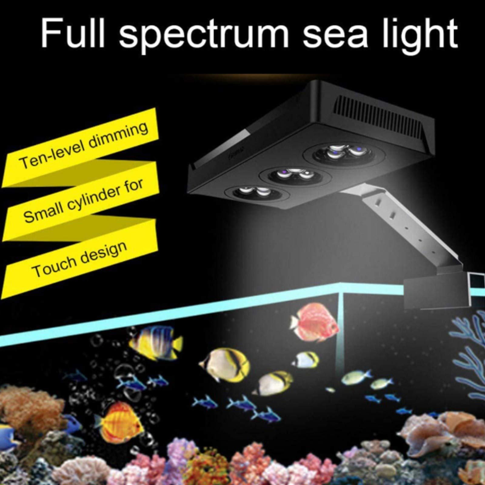 Luce LED Per Acquario RGB - 30cm, 3W, Telecomando - Impermeabile IP67 - Con Ventose Per Fissaggio - Foto 8