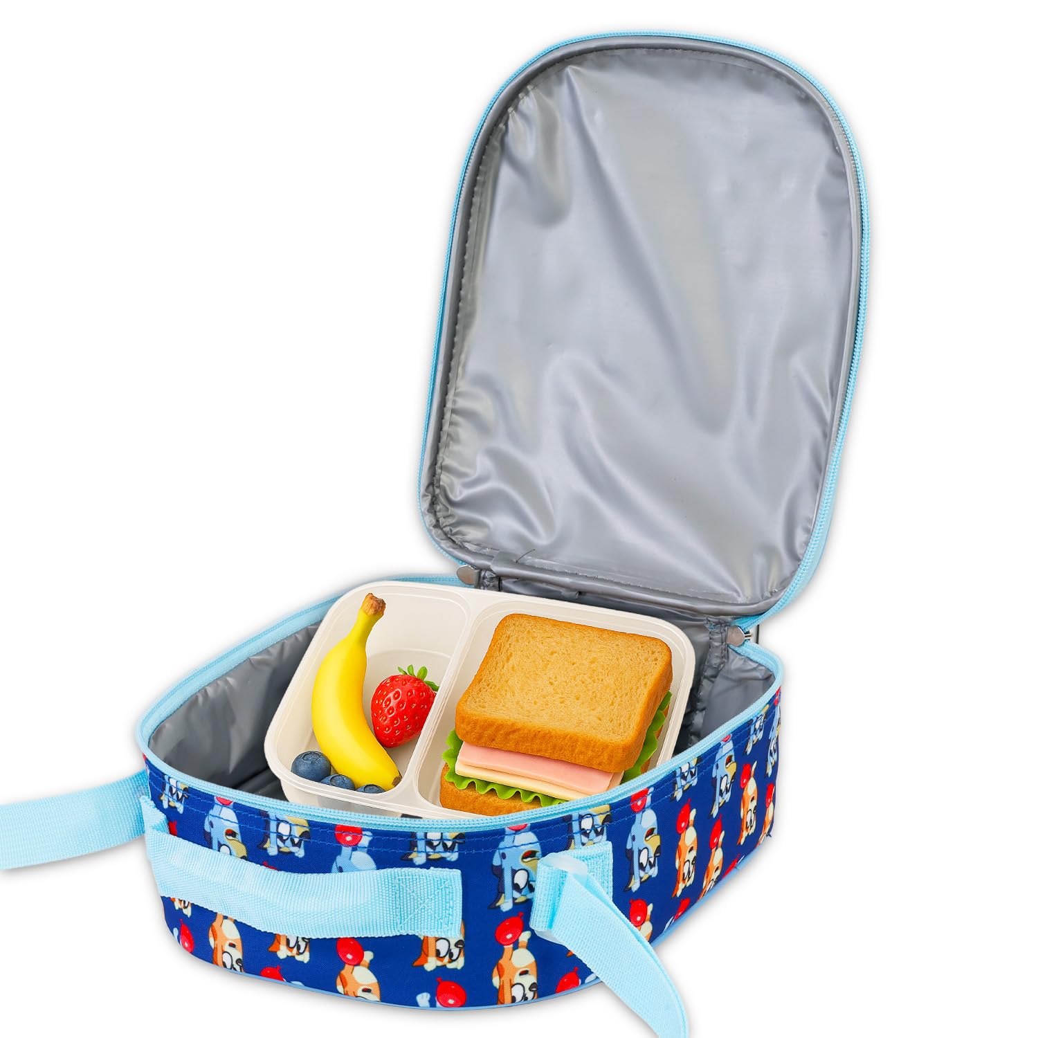 Bluey Lunch Bag Set For Kids – Insulated Lunch Box With Water Bottle, Stickers & More | Official Bluey School Supplies - View #5