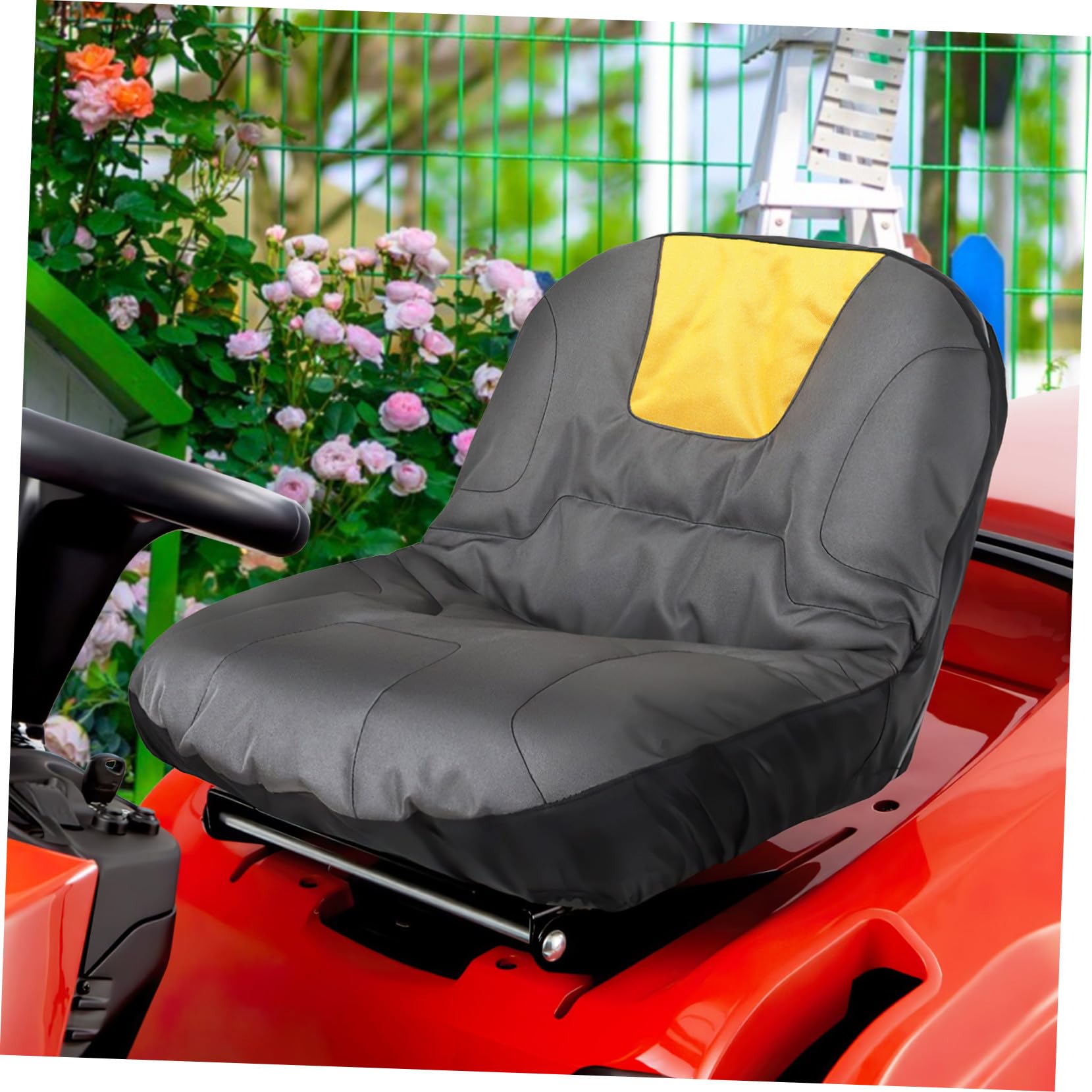 Funda para Asiento de Tractor Oxford Negra Resistente para Cortacésped