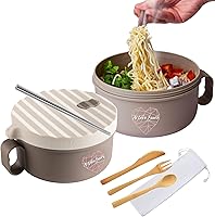 Vista 13 de AI LOVE PEACE Tazón para ramen, 40 onzas, para cocinar fideos en microondas para ramen, Pho, sopa y pasta, apto para lavavajillas y portátil, ideal