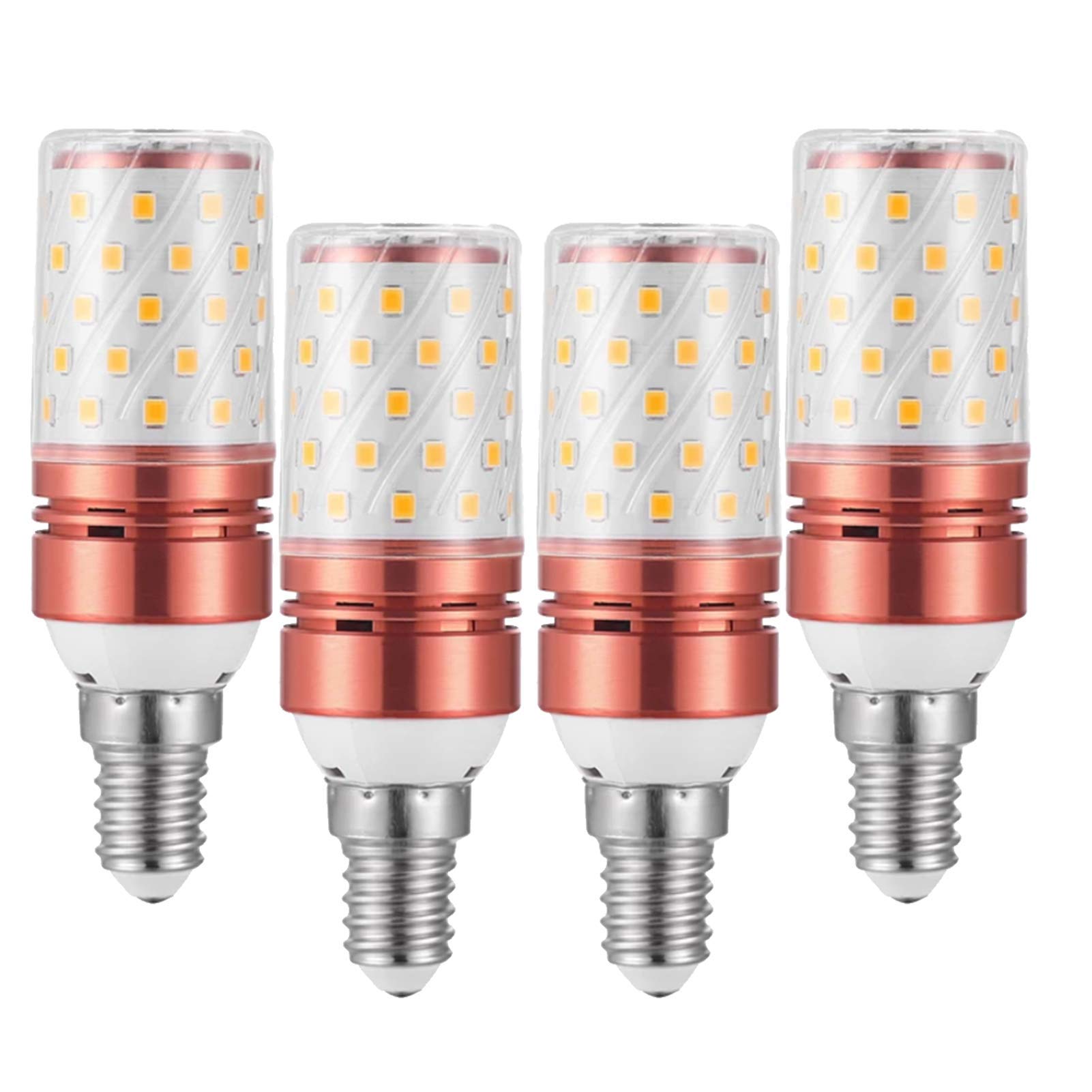 4 pièces 12 WE 14 ampoules maïs LED ampoule équivalente à 120 watts, blanc chaud/blanc froid/blanc neutre ampoules lustre à 3 tons, 1400 lumens