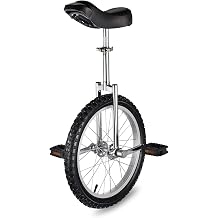 WinSpin 16" - 24" Wheel Unicycle Leakproof Butyl Tire Wheel Cycling Outdoor Sports Fitness Exercise Health Silver