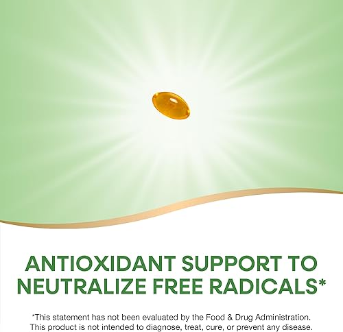 Miniatura 4 de Natures Way Vitamina E 400 UI D-alfa tocoferol potente antioxidante ayuda a proteger contra los radicales libres 100 cápsulas blandas