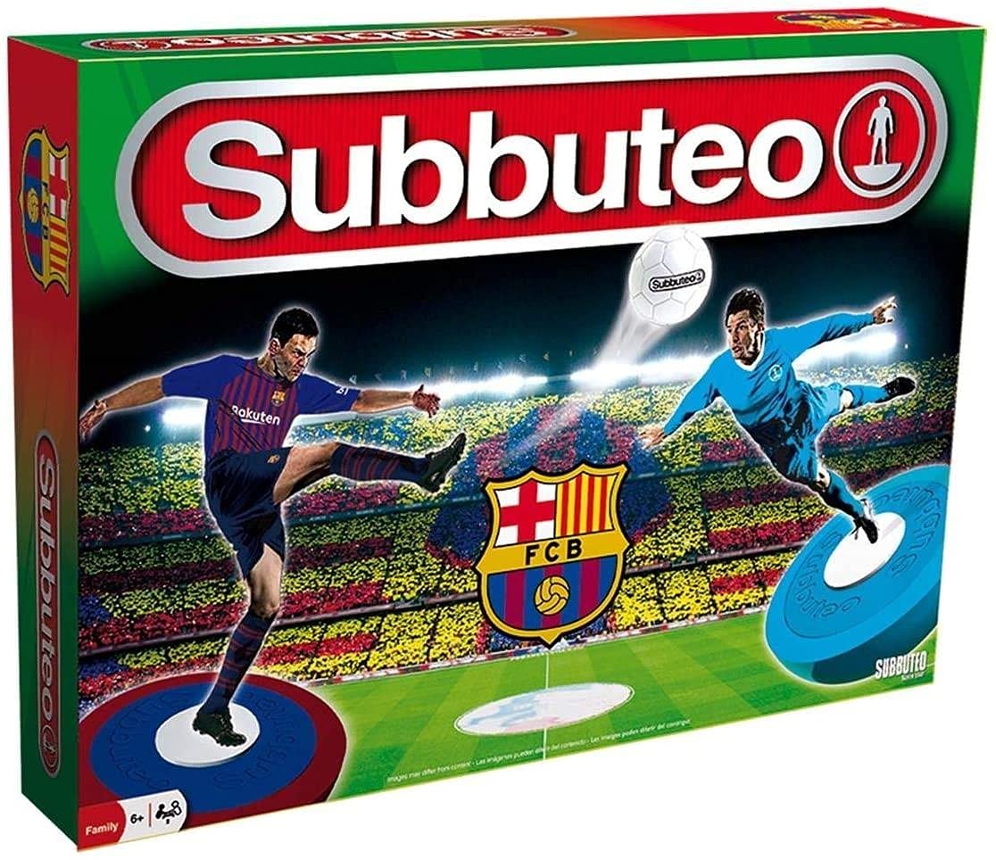 Subbuteo Playset FC Barcelona Juegos de Mesa Multicolor Barcelona, 2 jugadores, Edad Recomendada 6+ años