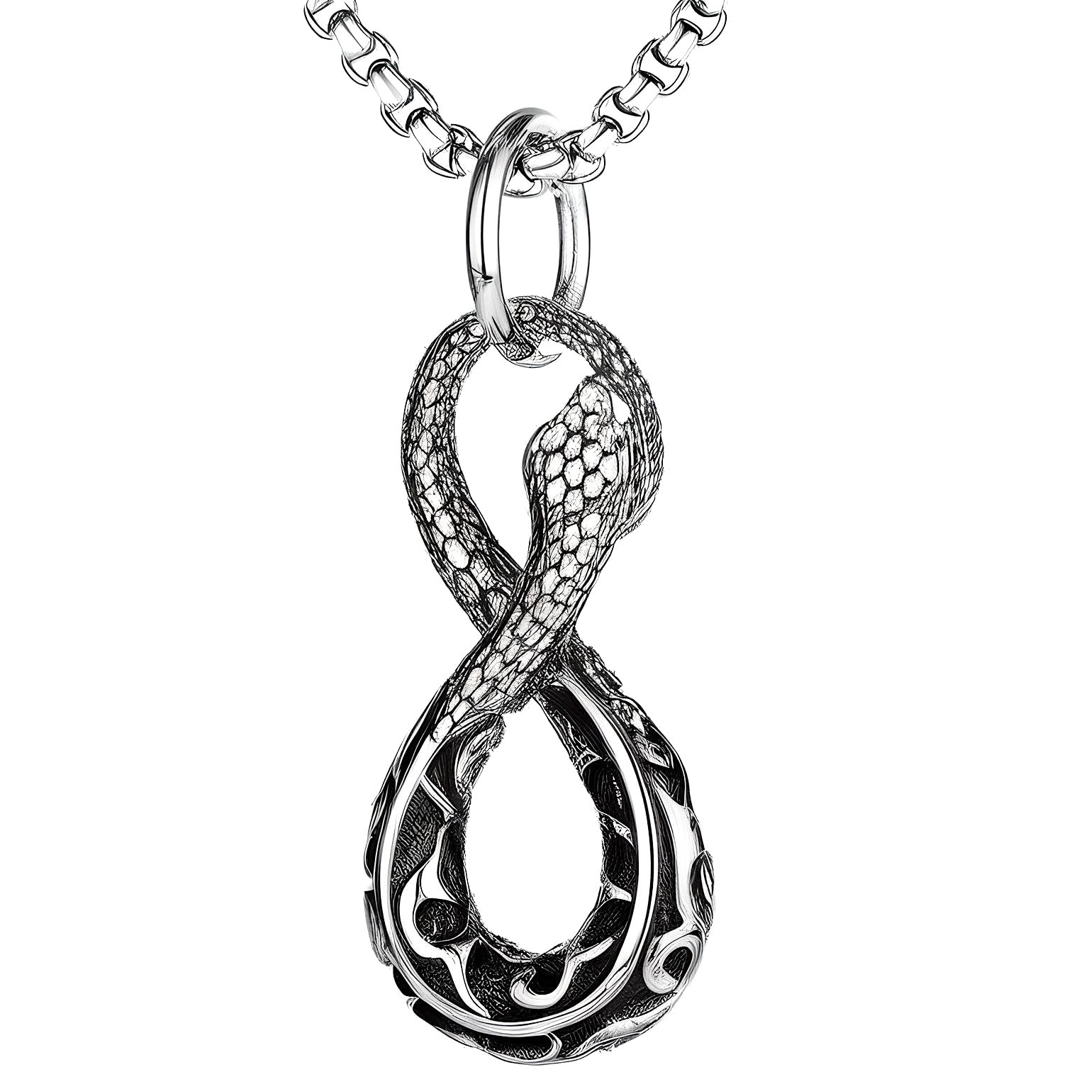 See full amazon price history chart for THE MEN THING INFINITY SNAKE - Titanium Steel Snake Pendant with 24inch Round Box Chain for Men & Boys THE MEN THING INFINITY SNAKE - Titanium Steel Snake Pendant with 24inch Round Box Chain for Men & Boys (B0CZ6X6ZS8) Amazon Price History, Amazon Price Tracker