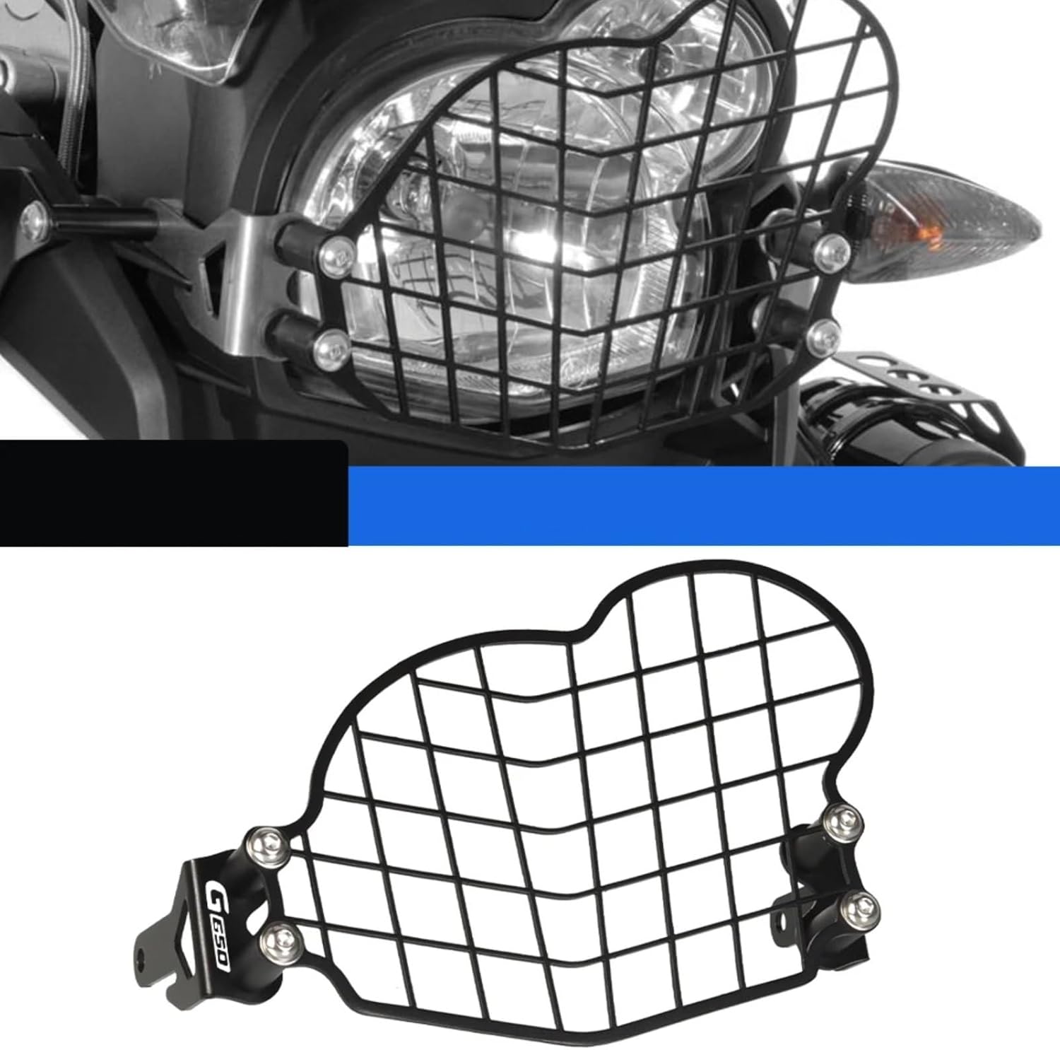 ヘッドランプシールド Compatible With For G650 GS 2011 2012