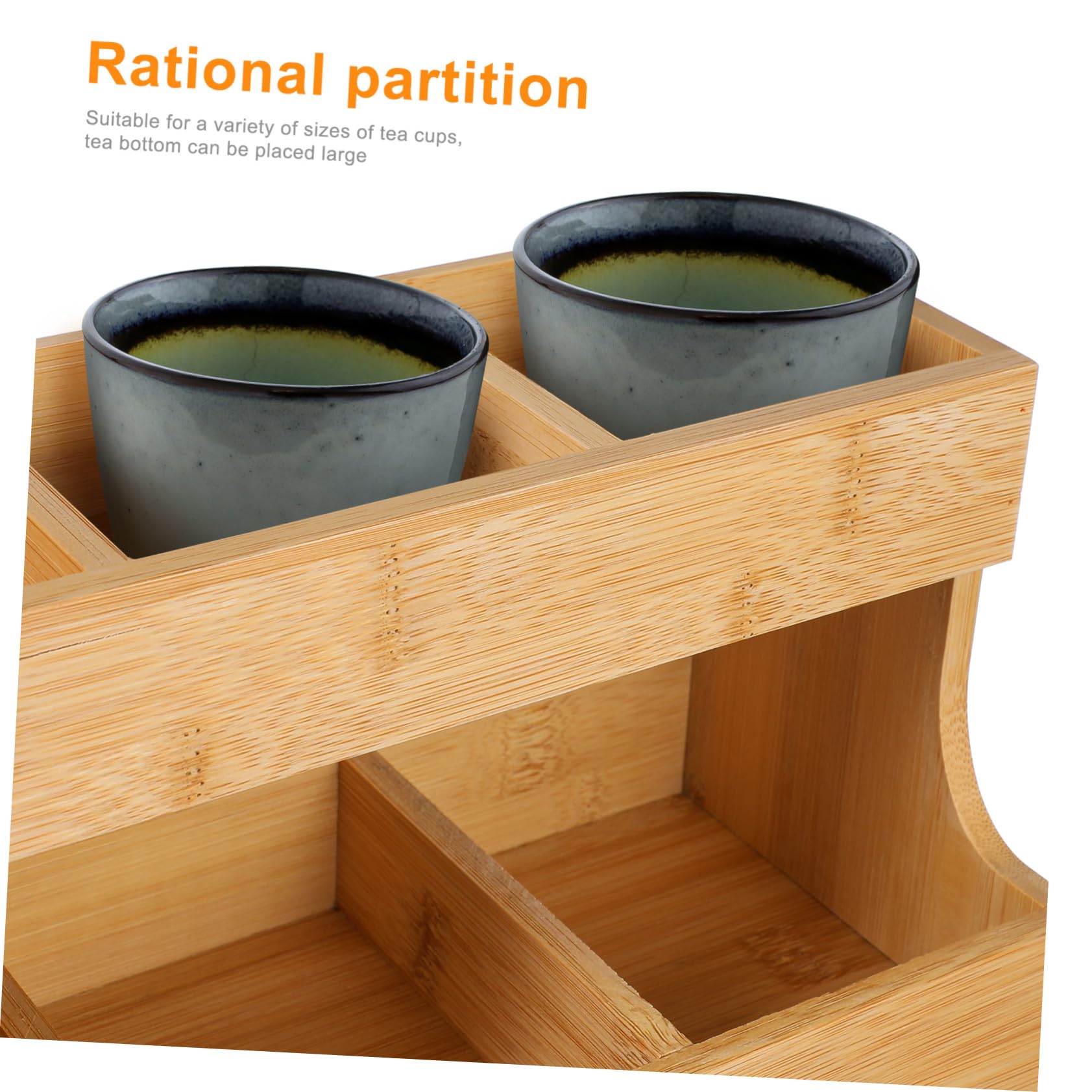 iplusmile Portabustine tè in Legno Resistente capacità Elevata, Organizer Raffinato per Bustine di tè e caffè, per Conservare Bustine in Cucina o Ufficio