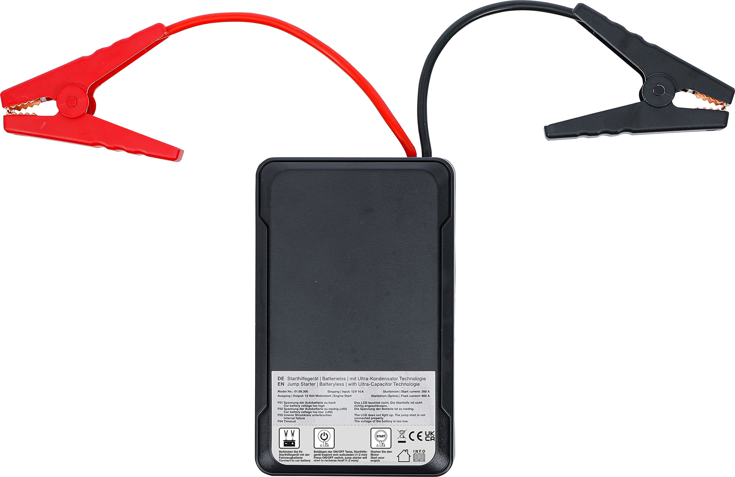 BGS 74240 | Arrancador | sin batería | con tecnología de ultracondensadores | 12 V / 300 A / 600 A | Con tecnología de ultracondensador, para vehículos de 12 V, pantalla LCD, protección contra polaridad inversa y cortocircuito