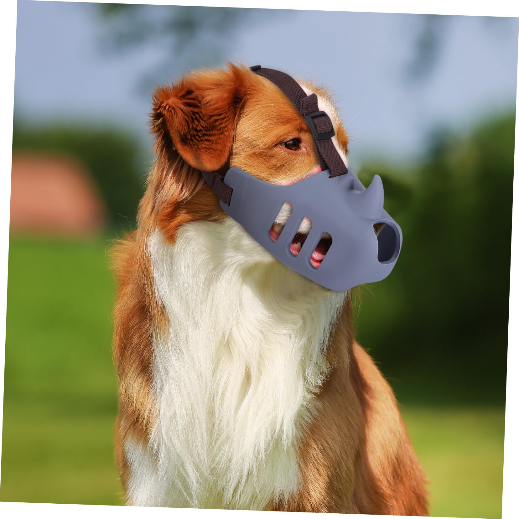 BESTonZON 3pezzi Museruola per Cani in Silicone di Museruole Regolabili Antiabbaio Antimasticazione Adatte per Cani di Piccola e Media Accessori Sicuri per Toelettatura e Protezione