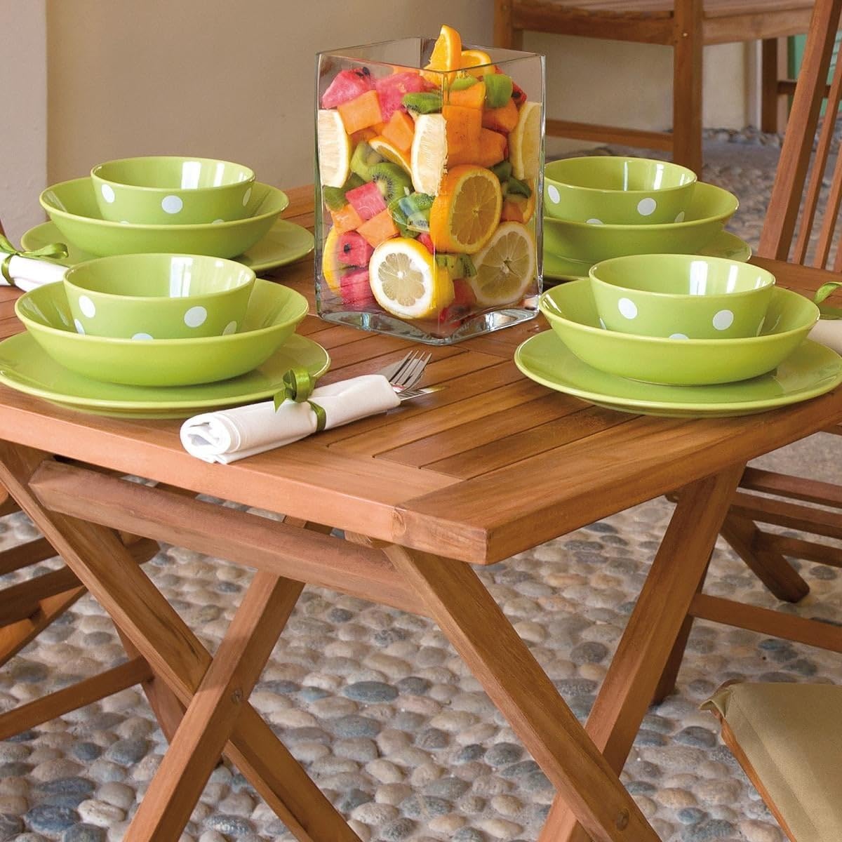 Tavolo Giardino Teak Vulcano