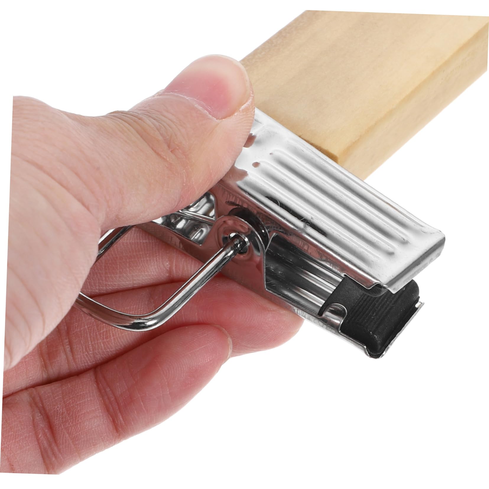 Mobestech Holzhosenbügel Formstabil und Robust mit Edelstahlclips 10 Platzsparende 10 Stück für Hosen und Röcke für Kleiderschrank