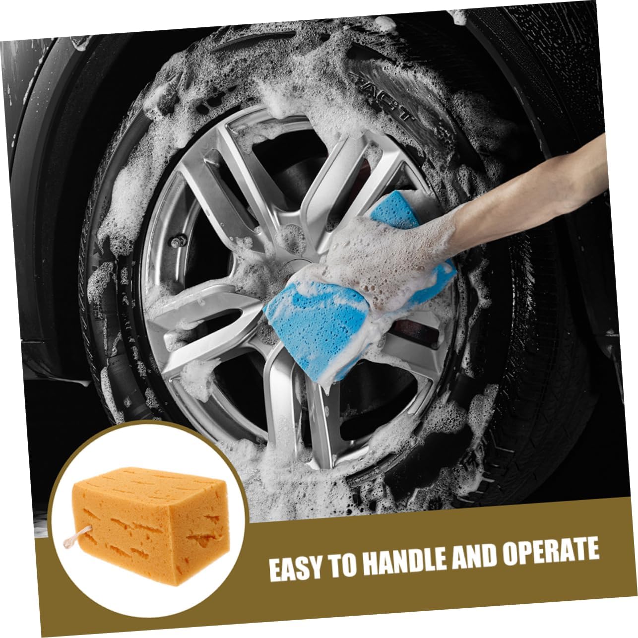 4 Pcs High Density Car Cleaning Reusable Ultra Absorbent for and Exterior Washing Protective Material for Safe Car Care